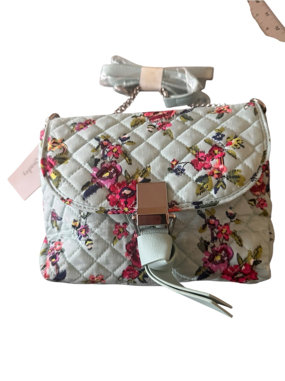 NWT Vera Bradley Carson RFID Mini Crossbody Water Bouquet Quilted Purse